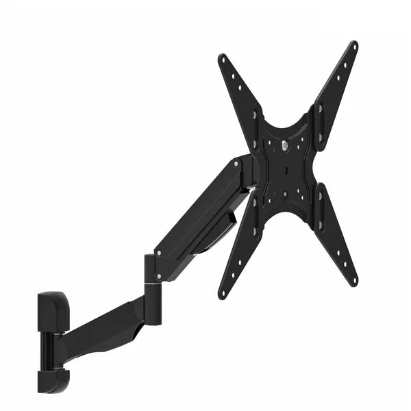 Gázrugós, dupla karos TV/monitor fali tartó 32-55”, 22 kg, VESA 400, fekete