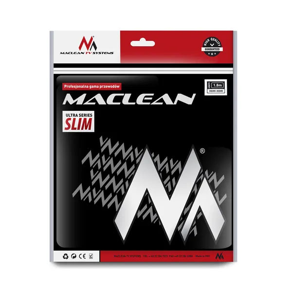 HDMI kábel 1,8 m v1.4 HDMI-HDMI, Ethernet, aranyozott, ferritszűrő