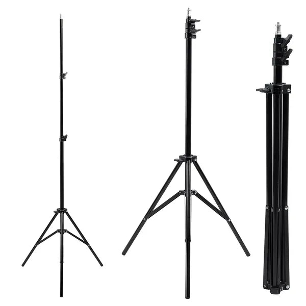 Maclean mc-163 körlámpa állvány, 62-190 cm, 3 kg, fekete