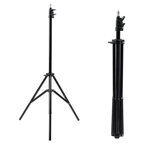 Maclean mc-163 körlámpa állvány, 62-190 cm, 3 kg, fekete
