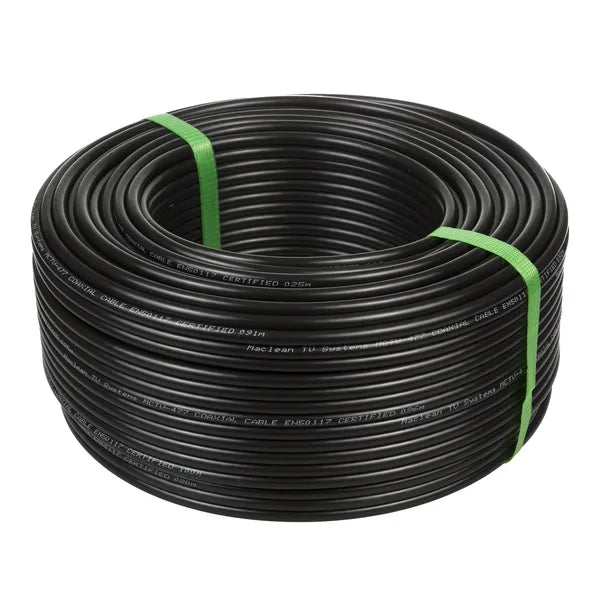 Zselés RG6 koaxiális antennakábel, kültéri/földbe fektethető, 75 Ω, 100 m