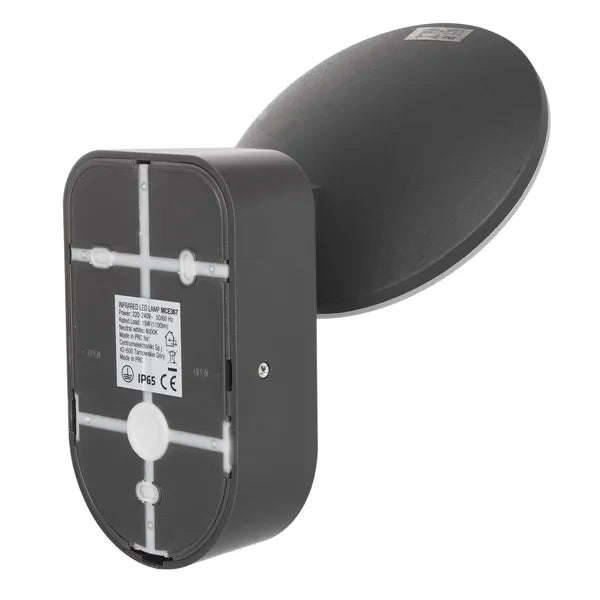 LED fali lámpa PIR mozgás- és alkonykapcsolóval, 15 W, IP65, 4000 K