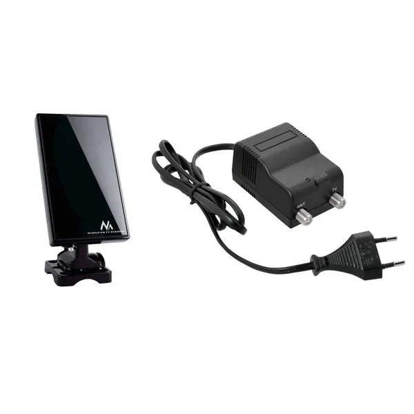 Maclean MCTV-970 beltéri-kültéri DVB-T/T2 HEVC UHF/VHF TV antenna, fekete