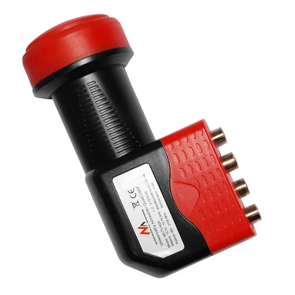 Maclean MCTV-629 Quad LNB műholdas konverter, 0,1 dB zajszint, 65 dB erősítés