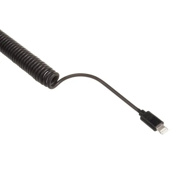 Maclean autós gyorstöltő 2×USB + Lightning spirálkábel 1,8 m, 5,2 A, 12/24 V