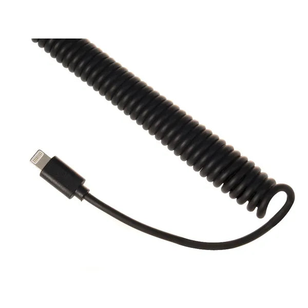 Maclean autós gyorstöltő 2×USB + Lightning spirálkábel 1,8 m, 5,2 A, 12/24 V