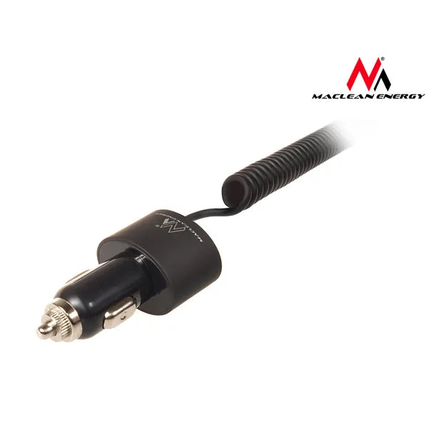 Maclean autós gyorstöltő 2×USB + Lightning spirálkábel 1,8 m, 5,2 A, 12/24 V
