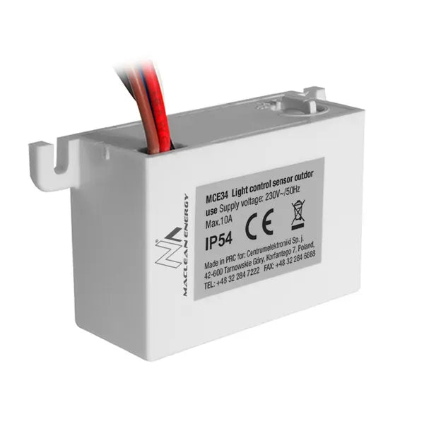 Maclean MCE34 alkonykapcsoló külső szondával, 2300 W, 5-50 lux
