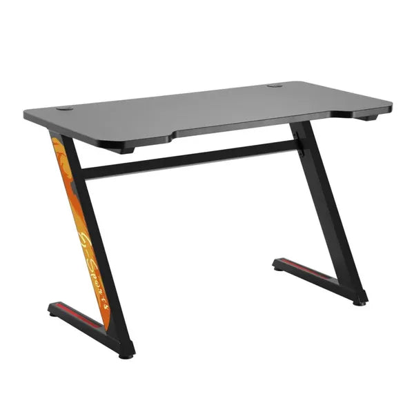 NanoRS RS120 fekete gamer asztal 120x60 cm, 50 kg teherbírással