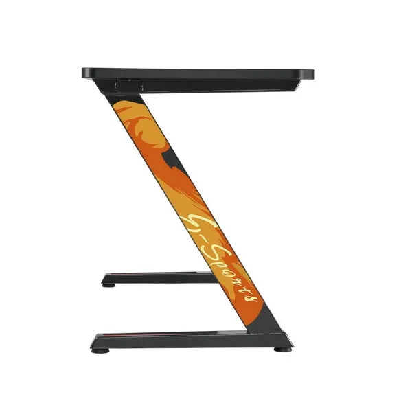 NanoRS RS120 fekete gamer asztal 120x60 cm, 50 kg teherbírással