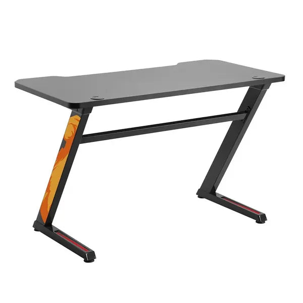 NanoRS RS120 fekete gamer asztal 120x60 cm, 50 kg teherbírással