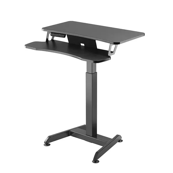 Elektromos magasságállítható íróasztal, 80×40 cm, 72-122 cm, 37 kg, fekete