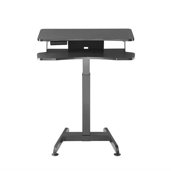 Elektromos magasságállítható íróasztal, 80×40 cm, 72-122 cm, 37 kg, fekete