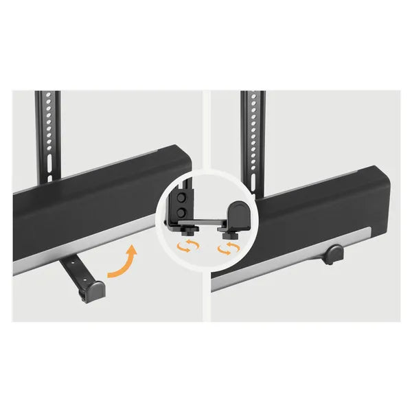 Maclean soundbar tartó tv-hez mc-914, fekete