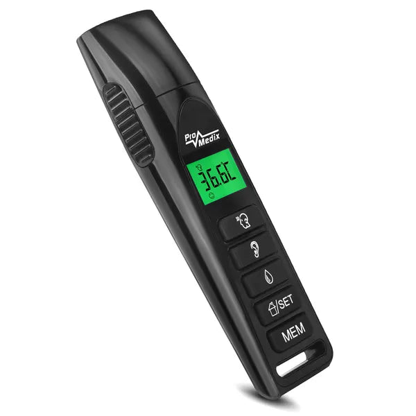 Promedix PR-638 érintésmentes infravörös lázmérő, 0-100 °C, LCD, 60 memória