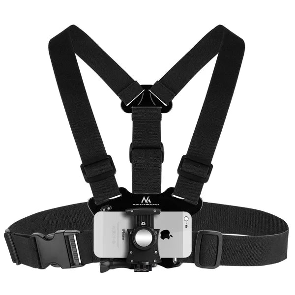 Univerzális mellkasi sportheveder okostelefonhoz és GoPro-hoz (58-90 mm)