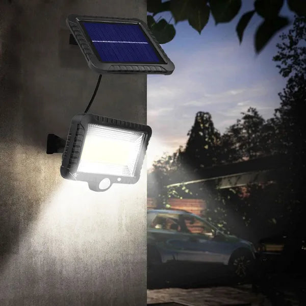 Napelemes LED reflektor mozgásérzékelővel, IP44, 5 W, 400 lm, 6000 K