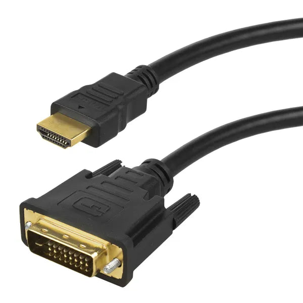 DVI–HDMI kábel 2 m, Full HD 1080p, aranyozott csatlakozó