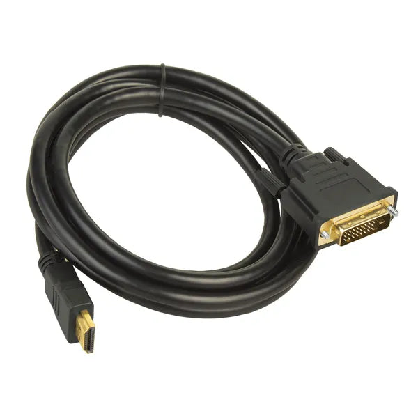 DVI–HDMI kábel 2 m, Full HD 1080p, aranyozott csatlakozó