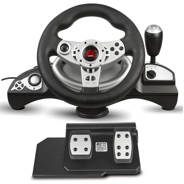 NanoRS RS700 játék kormány 270° pedálokkal, PS4/PS3/Xbox One/PC/Android