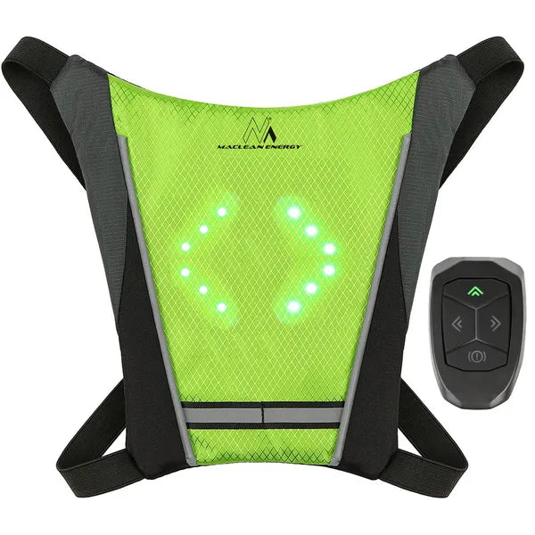 Maclean MCE420 LED jelzőmellény távirányítóval, 500 mAh akku, IPX2