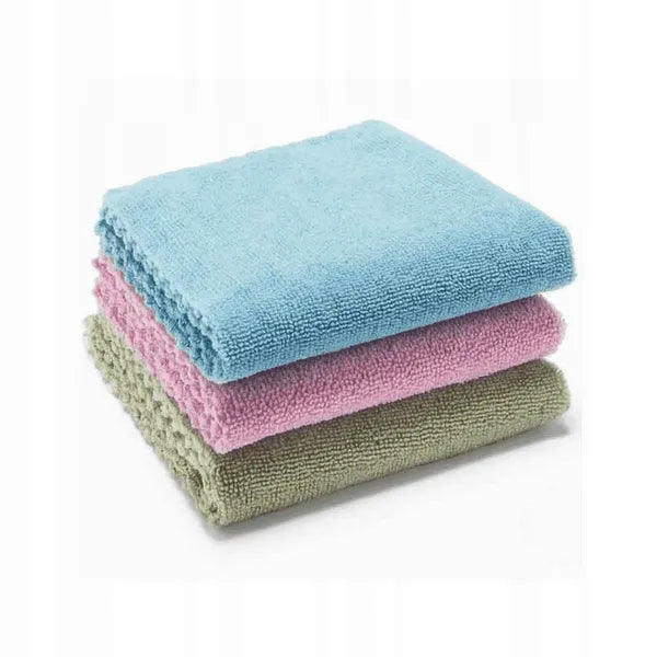 Vileda 100% újrahasznosított mikroszálas törlőkendő, 3 db, 30×30 cm