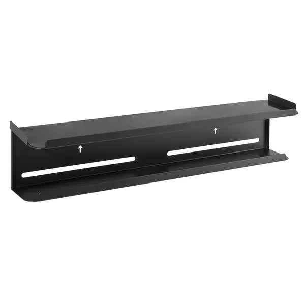 Dupla fali vagy TV-hátoldali tárolópolc, 57,4 cm, 2 kg, fekete