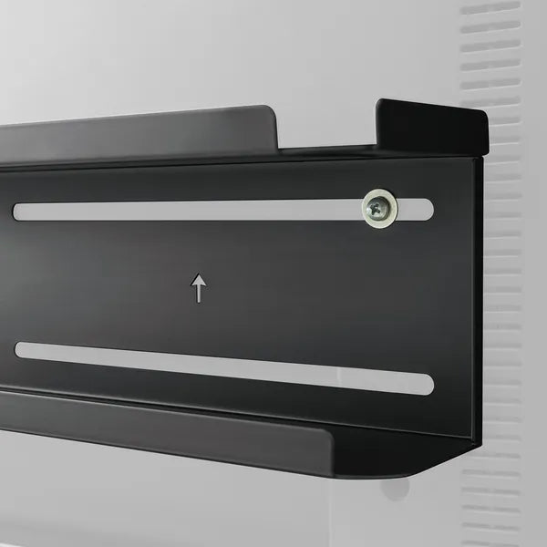 Dupla fali vagy TV-hátoldali tárolópolc, 57,4 cm, 2 kg, fekete