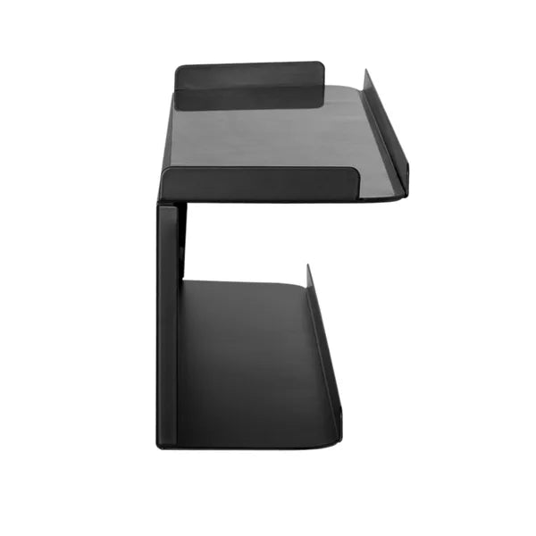 Dupla fali vagy TV-hátoldali tárolópolc, 57,4 cm, 2 kg, fekete