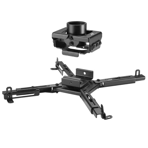 Maclean MC-913 állítható mennyezeti projektor tartófej 80–980 mm, 35 kg, fekete