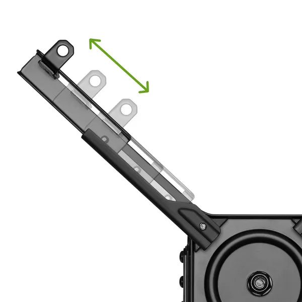 Maclean MC-913 állítható mennyezeti projektor tartófej 80–980 mm, 35 kg, fekete