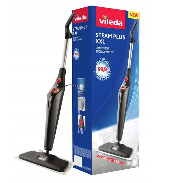 Vileda Steam Plus XXL gőzmop, 40 cm fej, 3 gőzszint, 99,9% fertőtlenítés