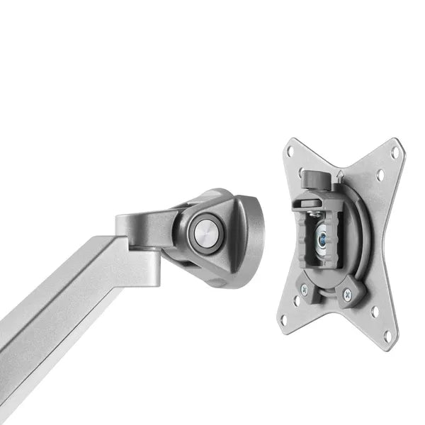 Szürke gázteleszkópos monitorasztali tartó 17–32”, 9 kg, VESA 75/100