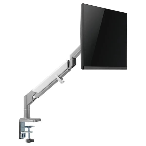 Szürke gázteleszkópos monitorasztali tartó 17–32”, 9 kg, VESA 75/100