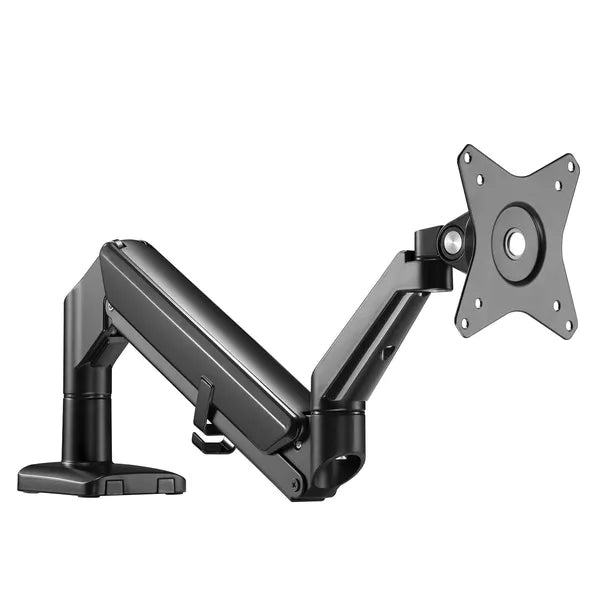Fekete gázrugós asztali monitortartó kar, 17-32”, 9 kg, VESA 75/100