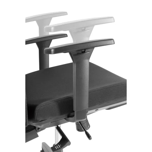 Ergonomikus irodai szék, fekete hálós, magas háttámla, 150 kg teherbírás