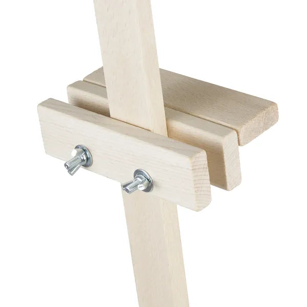 Festőállvány 150 cm, állítható stabil bükkfa, összecsukható