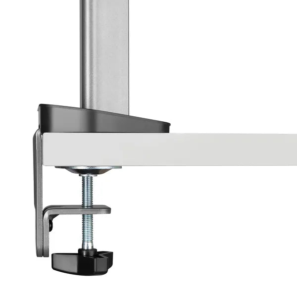 Kétmonitoros állítható asztali tartó 17–32″, 2×9 kg, VESA 75x75/100x100