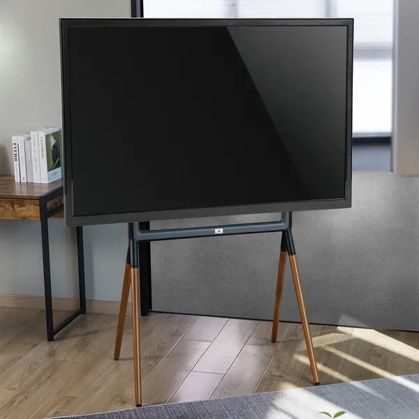 Univerzális padlón álló TV állvány 49-70″, VESA 600×400, 40 kg, dió/fekete