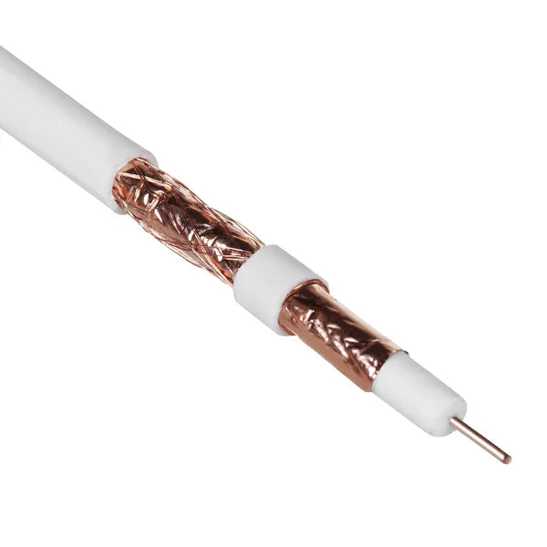 Maclean RG6 koaxiális kábel, teljes réz, 50 m, 6,8 mm