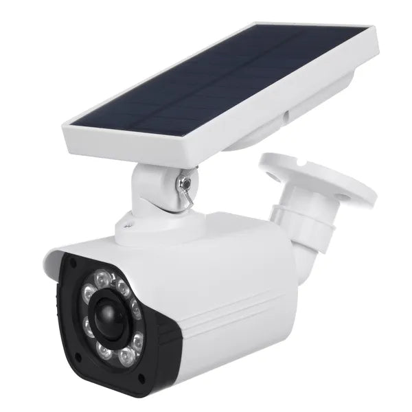 Napelemes biztonsági kamera-atrapa villogó LED-del, mozgásérzékelővel, IP66