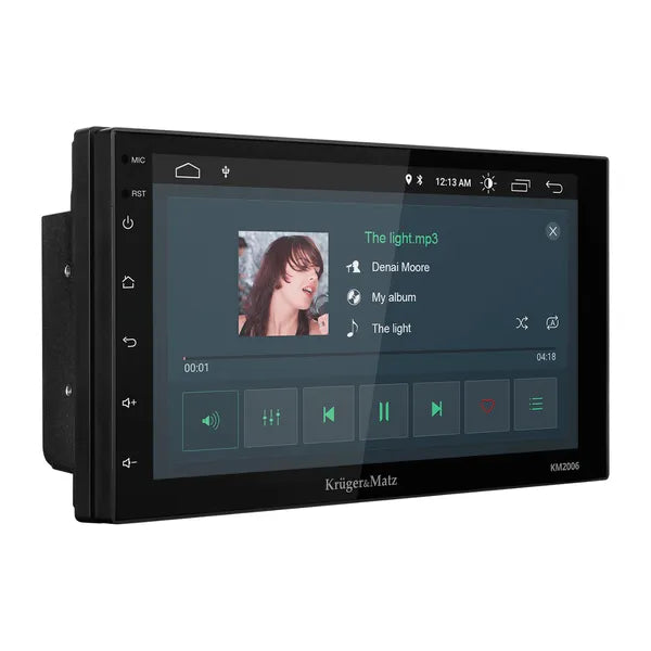 2 DIN autós multimédia rádió, 7″ érintőkijelző, Android 10, BT, GPS