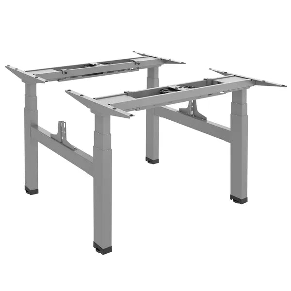 Elektromos dupla ülő-álló asztalváz 62-128 cm, 2×125 kg, szürke