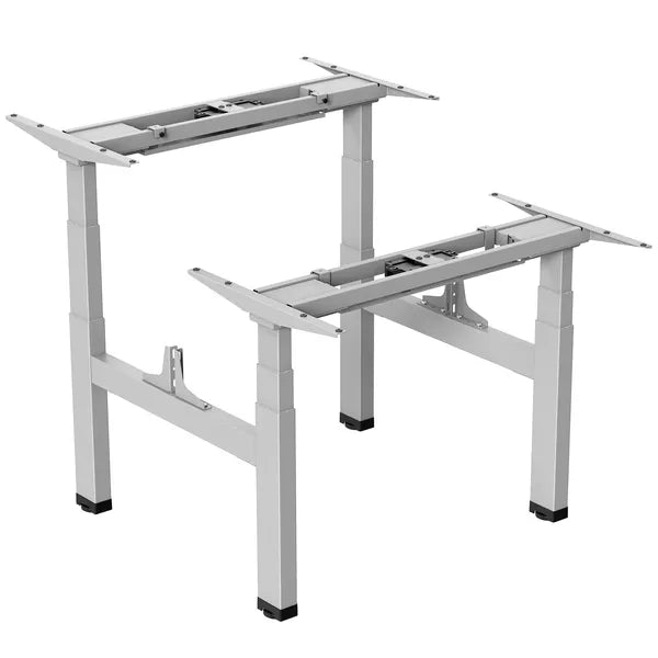 Elektromos dupla ülő-álló asztalváz 62-128 cm, 2×125 kg, szürke