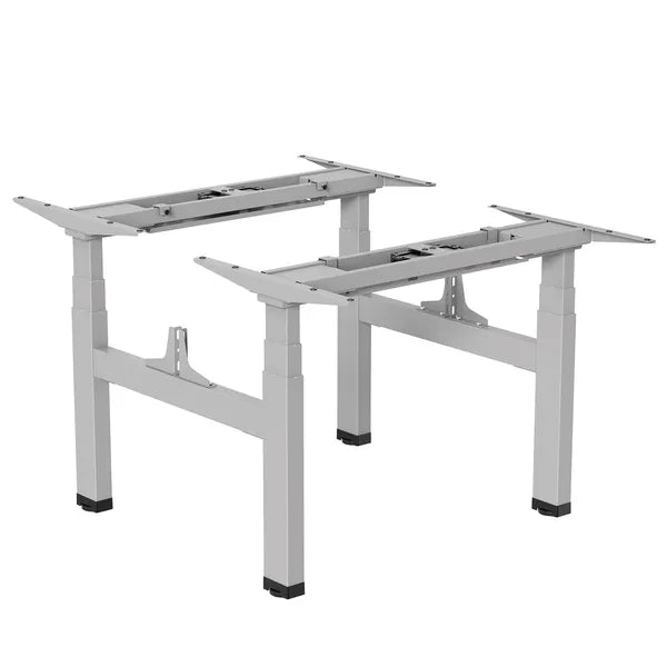 Elektromos dupla ülő-álló asztalváz 62-128 cm, 2×125 kg, szürke