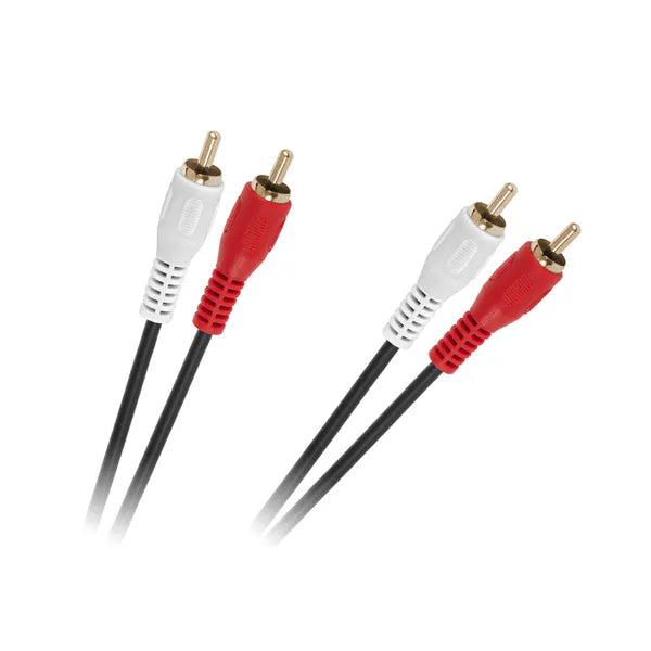 Audiokábel 2×2 RCA, 1,5 m, kék