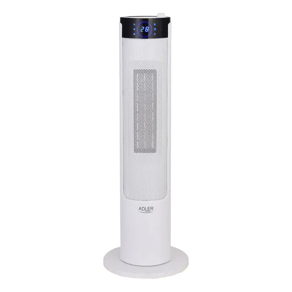 Kerámia fűtőbetétes LCD oszlopradiátor 75 cm, 2200 W párásítóval, távvezérlés