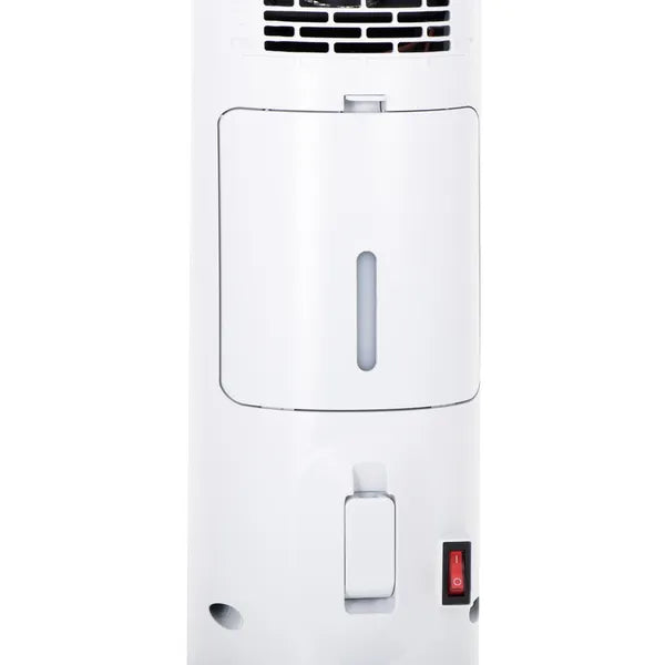 Kerámia fűtőbetétes LCD oszlopradiátor 75 cm, 2200 W párásítóval, távvezérlés