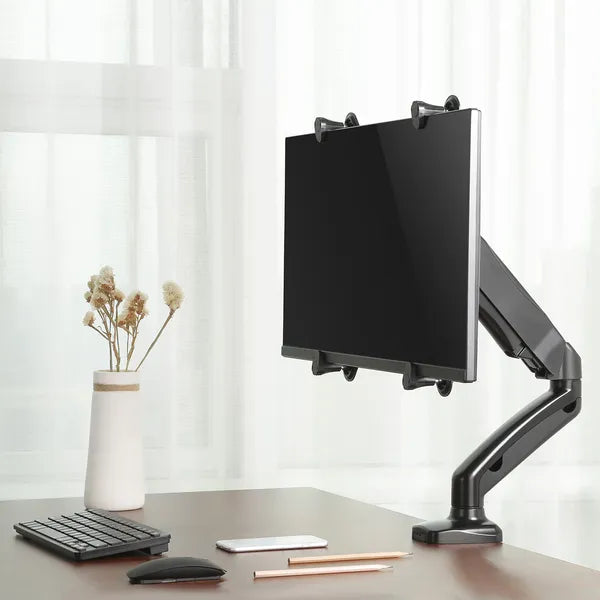 VESA nélküli monitor adapter 13–27″, 8 kg, 26,5–65 mm, fekete