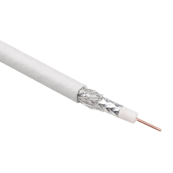 RG6 koaxiális antenna és műholdas kábel 25 m 75 Ohm 1 mm CCS dupla árnyékolás